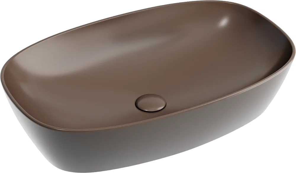 Раковина Ceramicanova Element CN6049MDB темно-коричневая матовая Sancos — официальный сайт