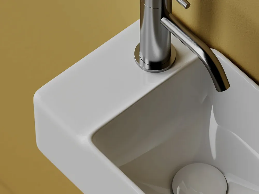 Рукомойник Ceramicanova Element CN5046 L белый глянцевый Sancos — официальный сайт