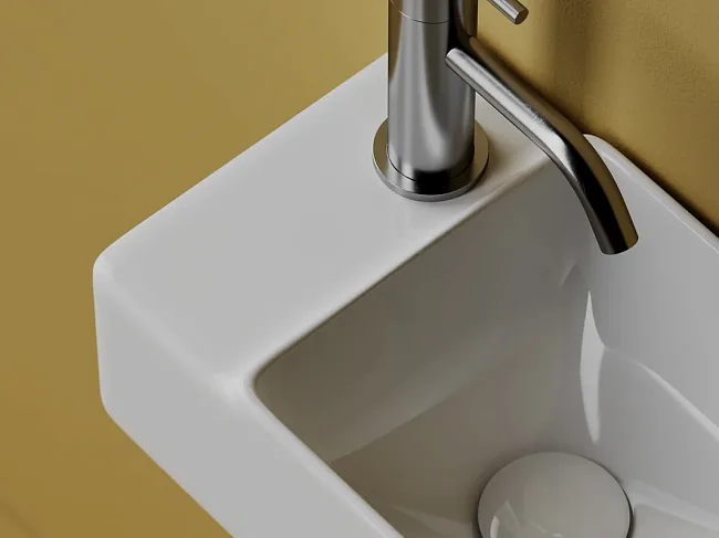 Рукомойник Ceramicanova Element CN5046 L белый глянцевый Sancos — Оригинал