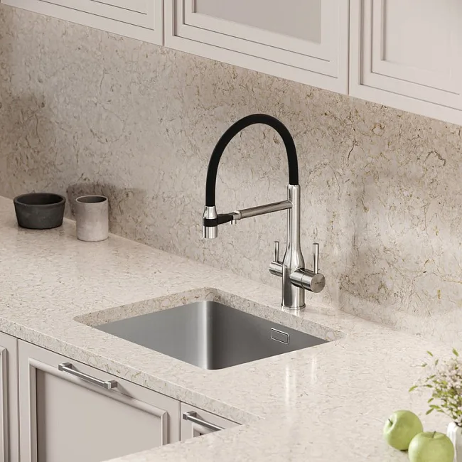 Смеситель для кухни Sancos Garda SC4009BN с гибким изливом, брашированный никель Sancos — Оригинал