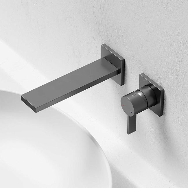Смеситель для раковины Sancos Linn, вороненая сталь, SC9021GG Sancos — Оригинал