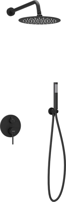 Душевой комплект Sancos Select SC3003MB черный матовый, С ВНУТРЕННЕЙ ЧАСТЬЮ Sancos — Оригинал