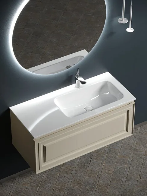 Тумба под раковину Sancos Very 100 R подвесная Beige soft (капучино), VR100RCE Sancos — Оригинал