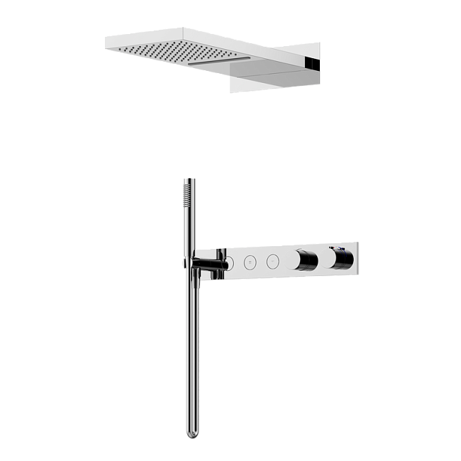 Душевой комплект Sancos Linn SC9023CH С ВНУТРЕННЕЙ ЧАСТЬЮ, хром Sancos — Оригинал