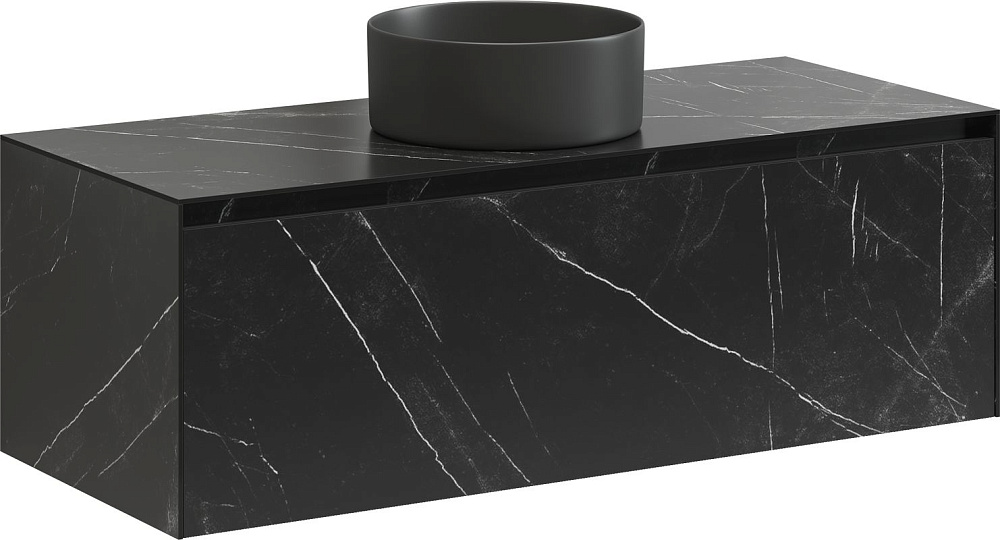 Тумба под раковину Sancos Stone 120 подвесная nero marquina, ST120NM Sancos — официальный сайт