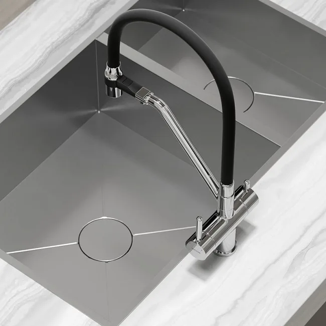 Смеситель для кухни Sancos Dora SC4003CH с гибким изливом, хром Sancos — Оригинал