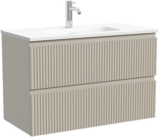 Тумба под раковину Sancos Snob R 80 подвесная Beige soft (капучино), SNR80/39CE
