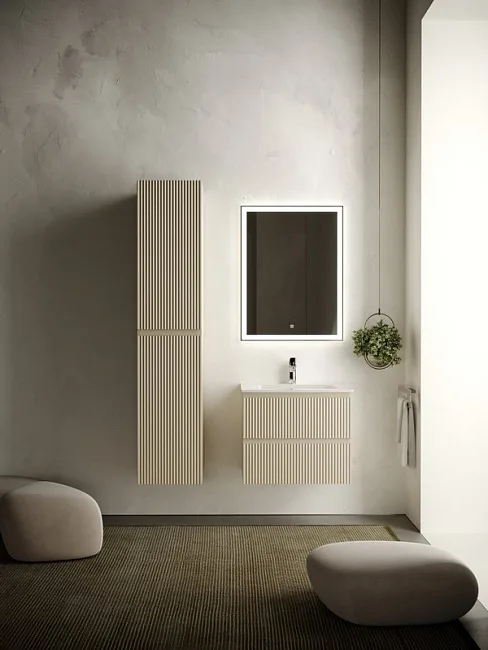 Тумба под раковину Sancos Snob R 60 подвесная Beige soft (капучино), SNR60CE Sancos — Оригинал