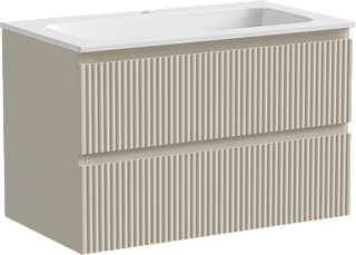 Тумба под раковину Sancos Snob R 80 подвесная Beige soft (капучино), SNR80CE