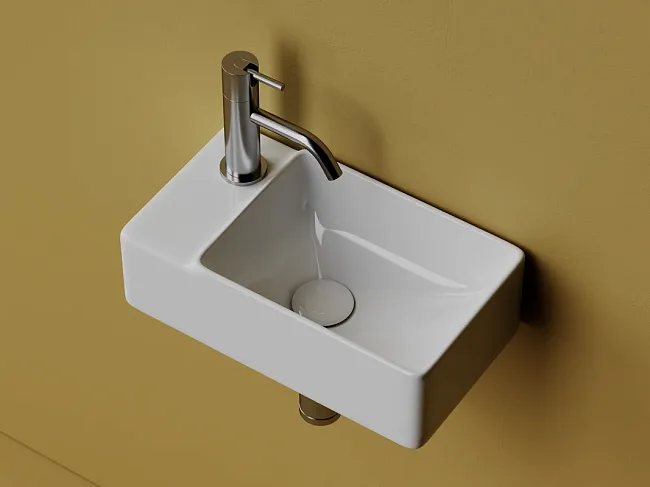 Рукомойник Ceramicanova Element CN5046 L белый глянцевый Sancos — Оригинал