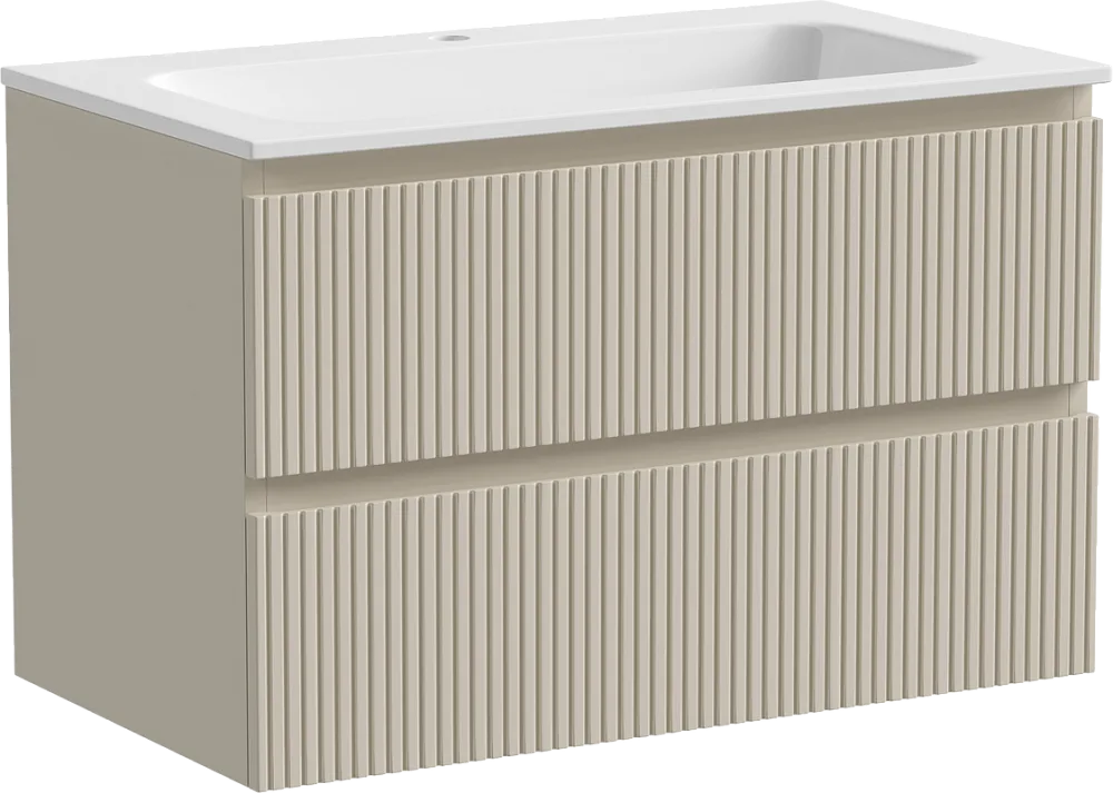 Тумба с раковиной Sancos Snob T 80 см, beige soft Sancos — официальный сайт