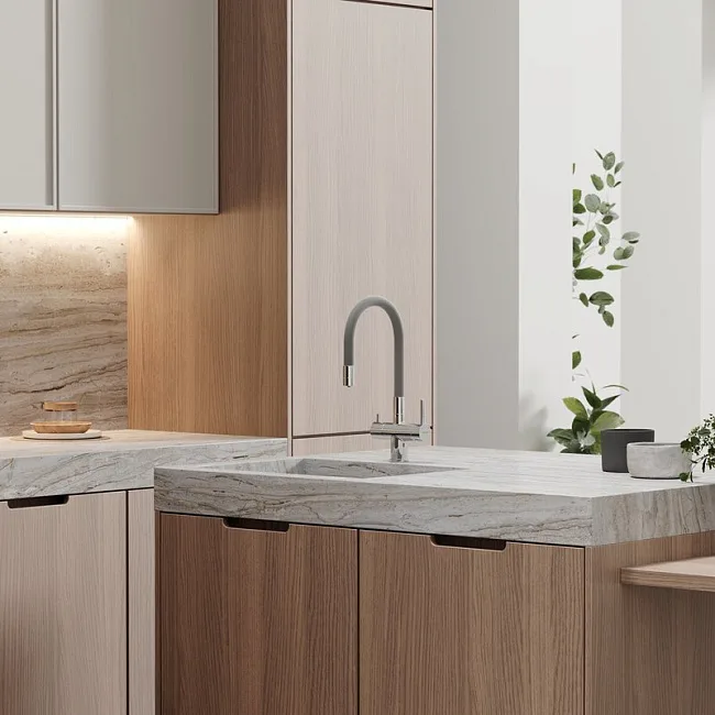 Смеситель для кухни Sancos Lucia SC4004CH с гибким изливом, хром Sancos — Оригинал