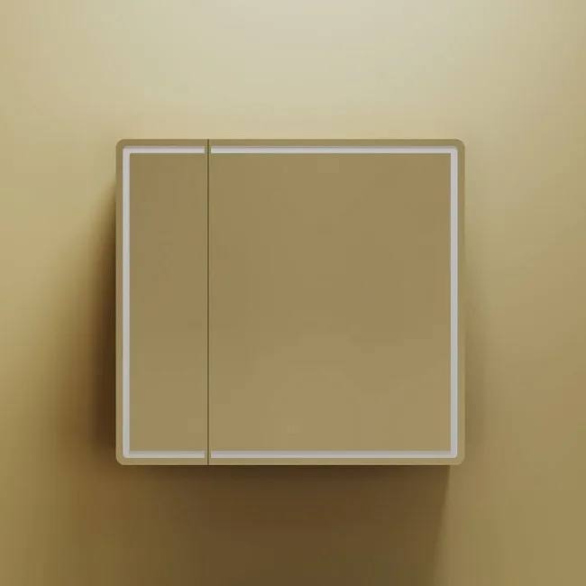 Зеркало-шкаф Sancos Mirror 80 с подсветкой, дуб чарльстон Sancos — Оригинал