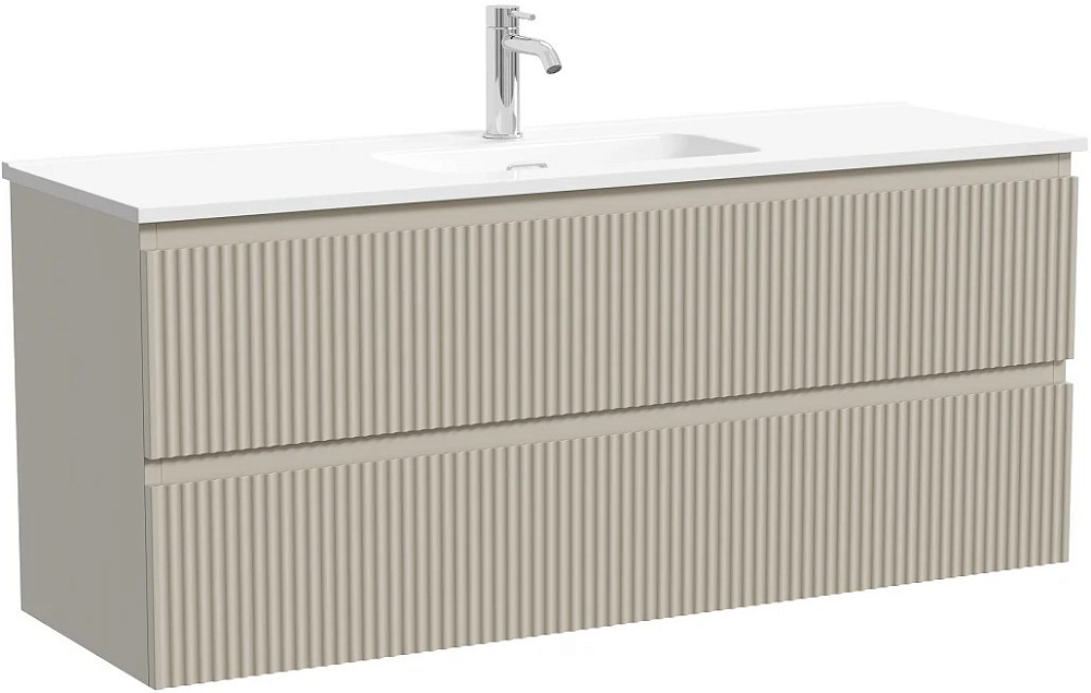 Тумба под раковину Sancos Snob R 120 подвесная Beige soft (капучино), SNR120/39CE Sancos — официальный сайт