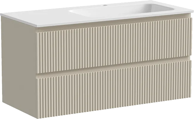 Тумба под раковину Sancos Snob R 100 подвесная Beige soft (капучино), SNR100RCE Sancos — Оригинал