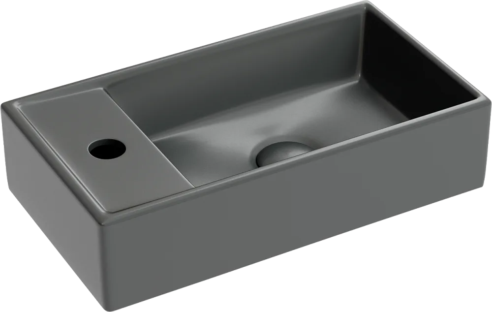 Рукомойник Ceramicanova Element CN6051RMDH темный антрацит матовый Sancos — официальный сайт