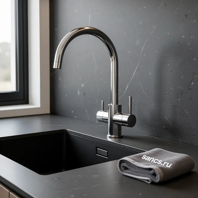 Смеситель для кухни Sancos Taper, с краном под фильтр для питьевой воды, хром, SC4012CH Sancos — Оригинал