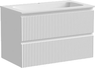 Тумба под раковину Sancos Snob R 80 подвесная Bianco (белый), SNR80W