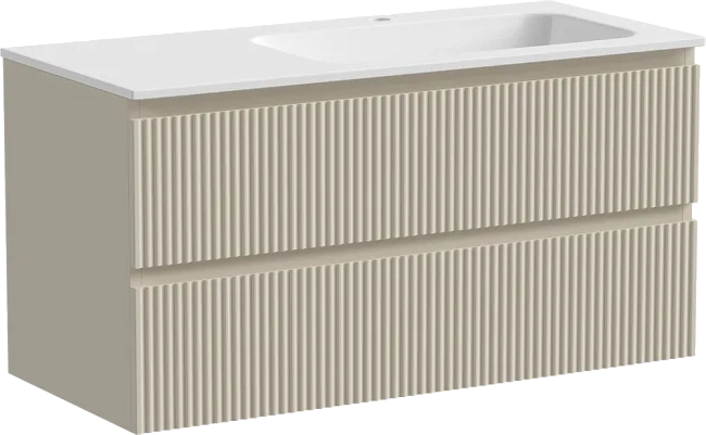 Тумба под раковину Sancos Snob R 100 подвесная Beige soft (капучино), SNR100RCE Sancos — Оригинал