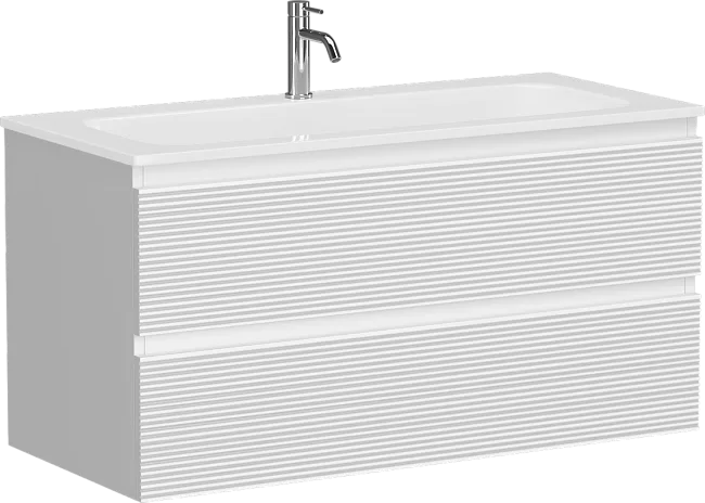 Тумба под раковину Sancos Folk 100 подвесная Bianco (белый), FL100W Sancos — Оригинал