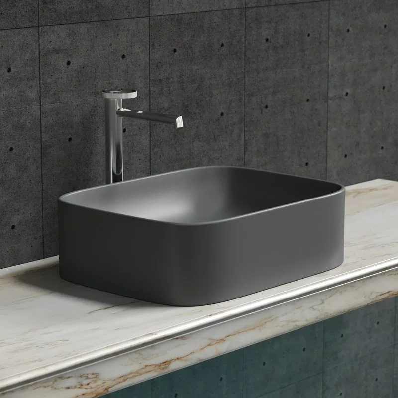 Раковина Ceramicanova Element CN6052MDH темный антрацит матовая Sancos — официальный сайт