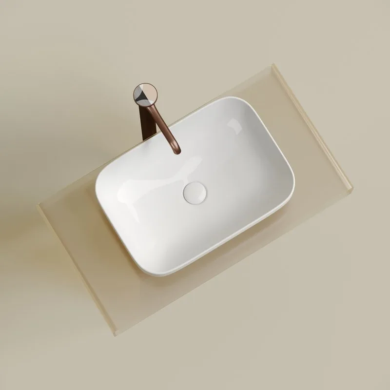 Раковина Ceramicanova Element CN6055 белая глянцевая Sancos — официальный сайт