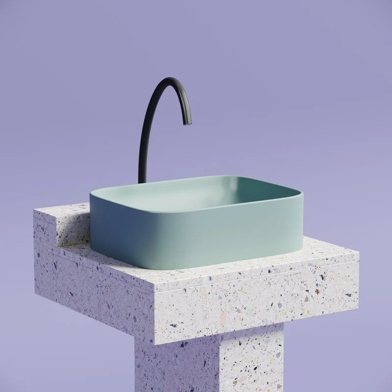 Раковина Ceramicanova Element CN6052MLG зеленая матовая Sancos — официальный сайт