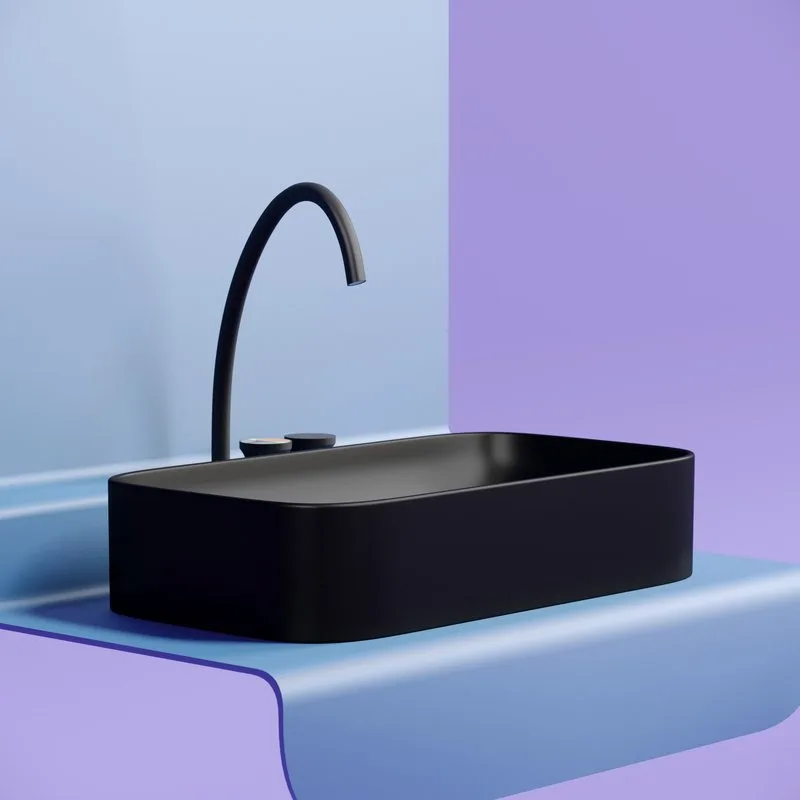 Раковина Ceramicanova Element CN6054MB черная матовая Sancos — официальный сайт
