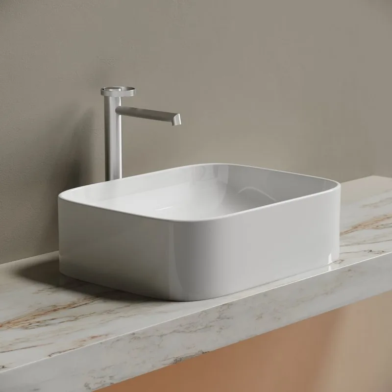 Раковина Ceramicanova Element CN6052 белая глянцевая Sancos — официальный сайт