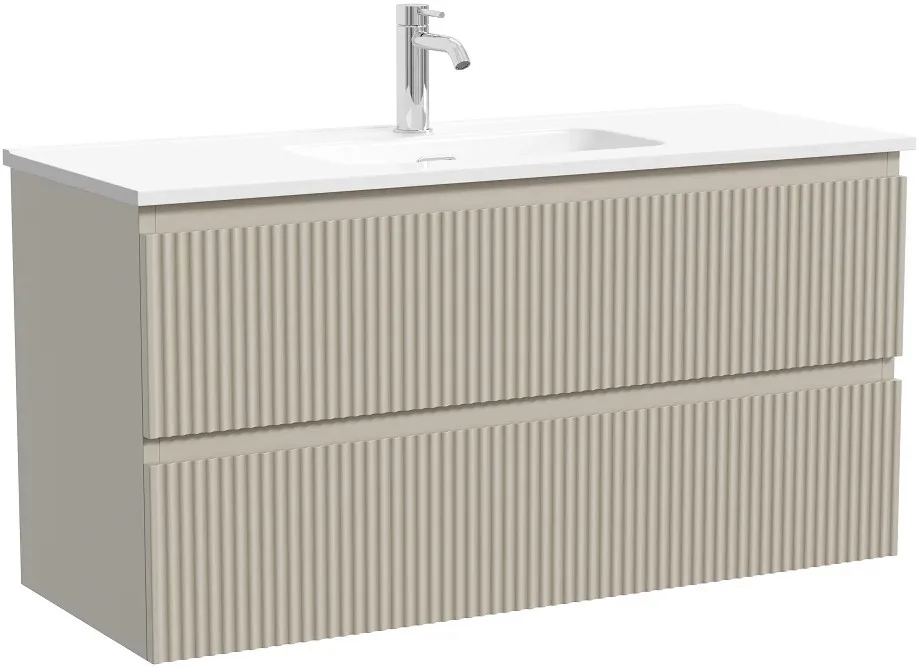 Тумба под раковину Sancos Snob R 100 подвесная Beige soft (капучино), SNR100/39CE Sancos — официальный сайт