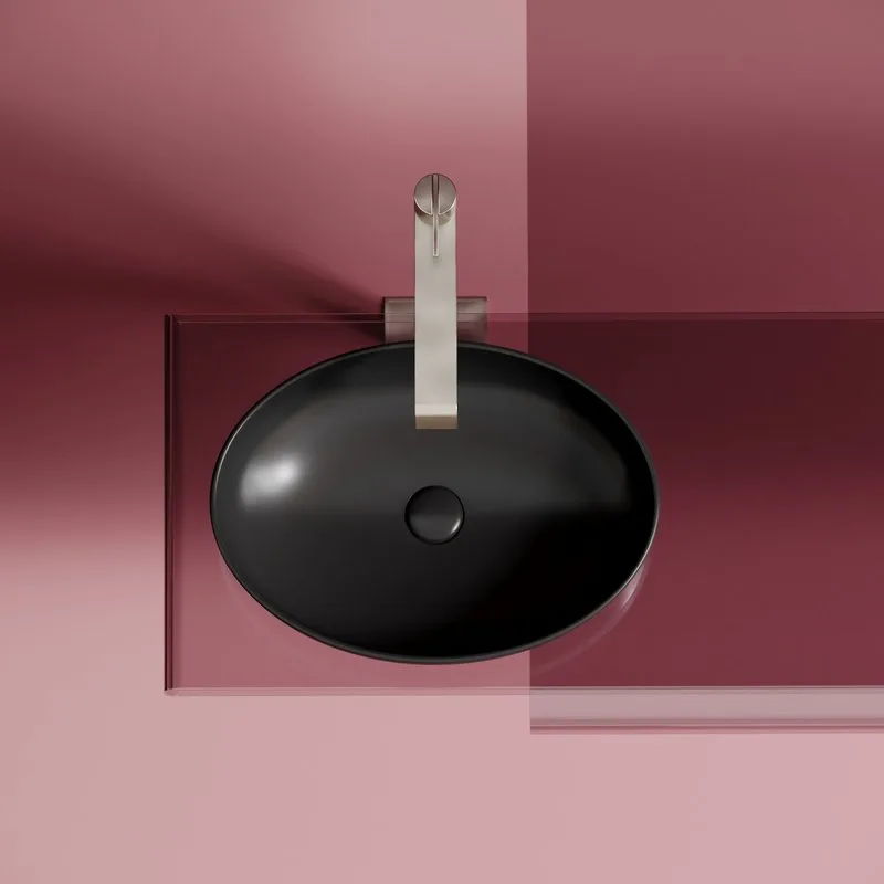 Раковина Ceramicanova Element CN6056MB черная матовая Sancos — официальный сайт
