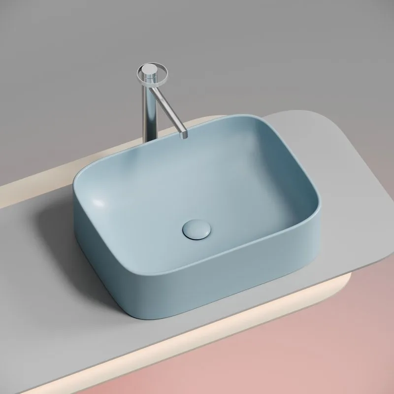 Раковина Ceramicanova Element CN6052ML голубая матовая Sancos — официальный сайт