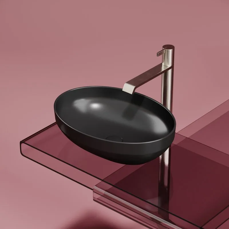Раковина Ceramicanova Element CN6056MB черная матовая Sancos — официальный сайт