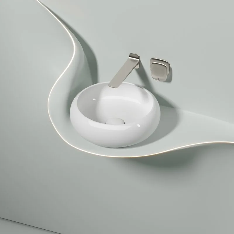Раковина Ceramicanova Element CN6050 белая глянцевая Sancos — официальный сайт