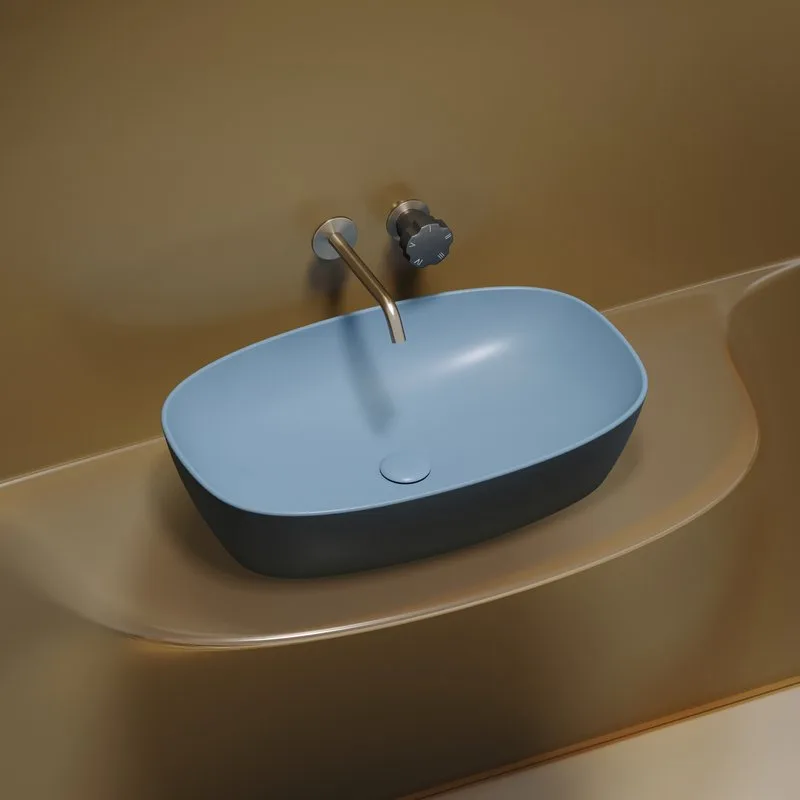 Раковина Ceramicanova Element CN6049ML голубая матовая Sancos — официальный сайт