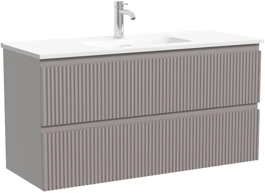 Тумба под раковину Sancos Snob R 100 подвесная Doha soft (пыльная роза), SNR100/39SM Sancos — официальный сайт