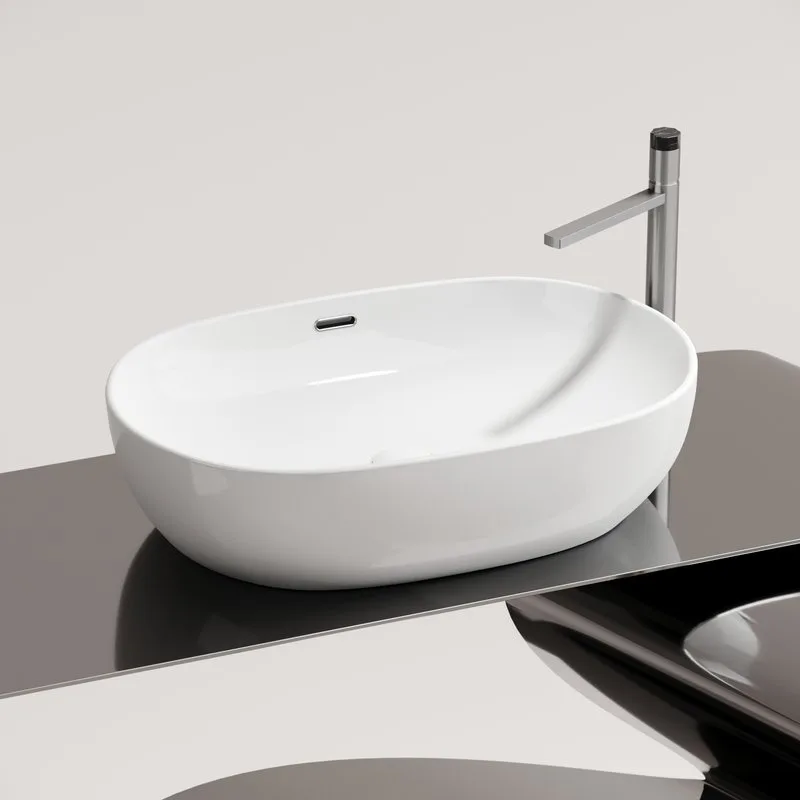 Раковина Ceramicanova Element CN6064 белая глянцевая Sancos — официальный сайт