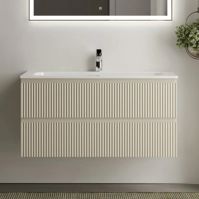 Тумба с раковиной Sancos Snob R 100 см, beige soft Sancos — официальный сайт