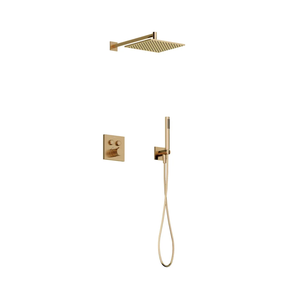 Душевой комплект Sancos Linn SC9022BB С ВНУТРЕННЕЙ ЧАСТЬЮ, брашированная бронза, PVD покрытие Sancos — официальный сайт