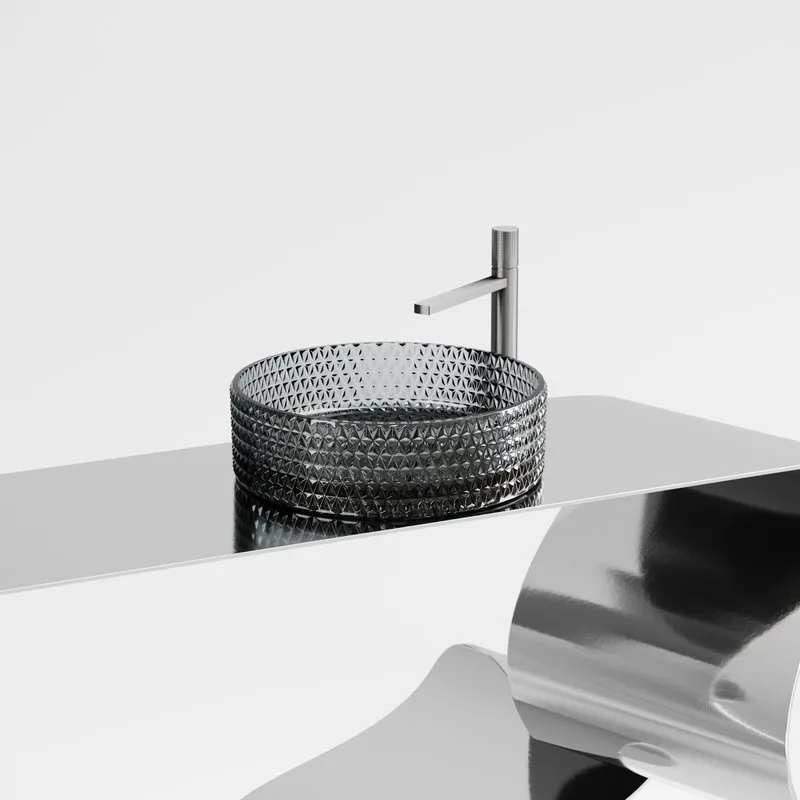 Раковина Ceramicanova Cristal CN6060 черная Sancos — официальный сайт