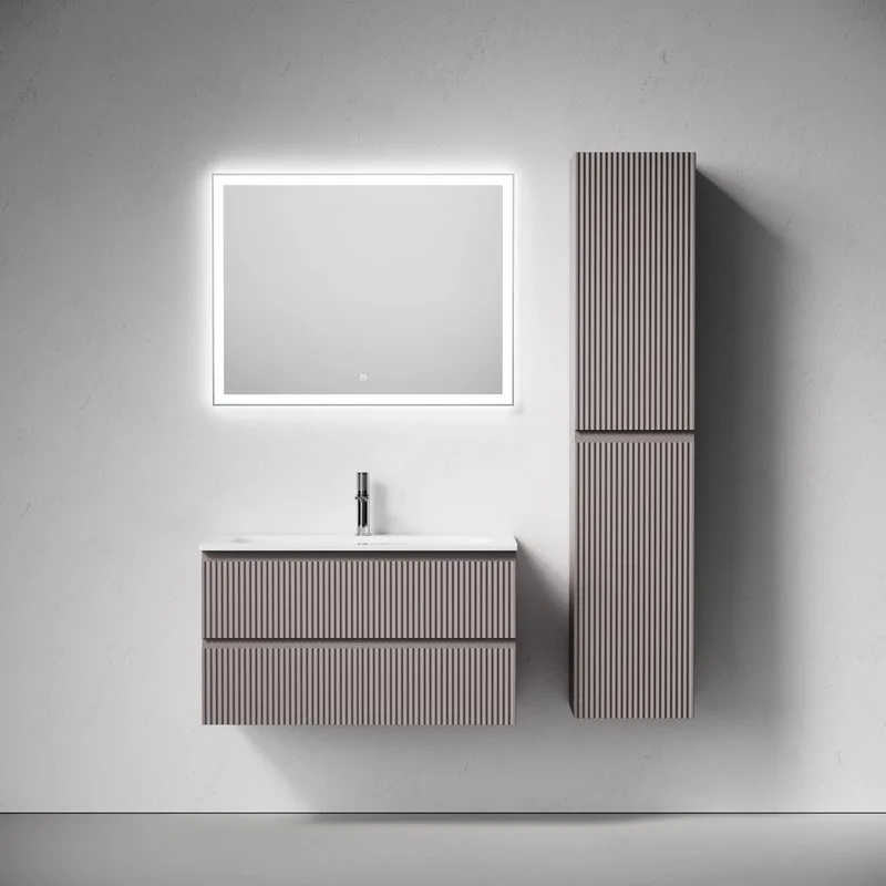 Тумба с раковиной Sancos Snob R 90 подвесная, doha soft, раковина СN7019 Sancos — официальный сайт