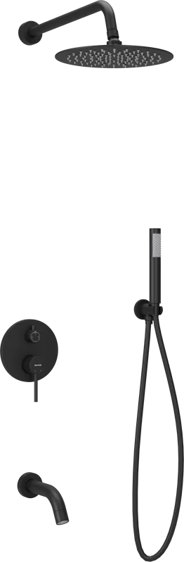 Душевой комплект Sancos Select SC3004MB черный матовый, С ВНУТРЕННЕЙ ЧАСТЬЮ Sancos — официальный сайт