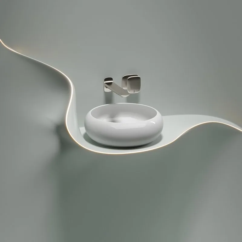Раковина Ceramicanova Element CN6050 белая глянцевая Sancos — официальный сайт