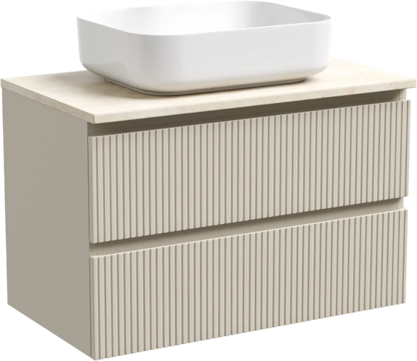 Тумба под раковину со столешницей Sancos Snob T 80 beige soft, столешница черный мрамор Sancos — официальный сайт