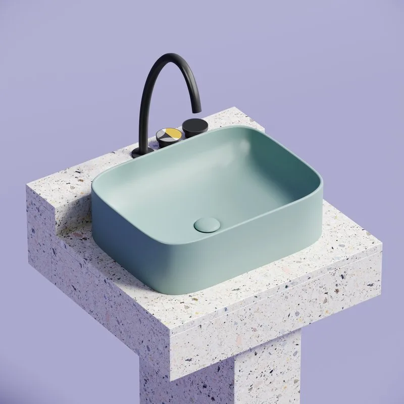 Раковина Ceramicanova Element CN6052MLG зеленая матовая Sancos — официальный сайт