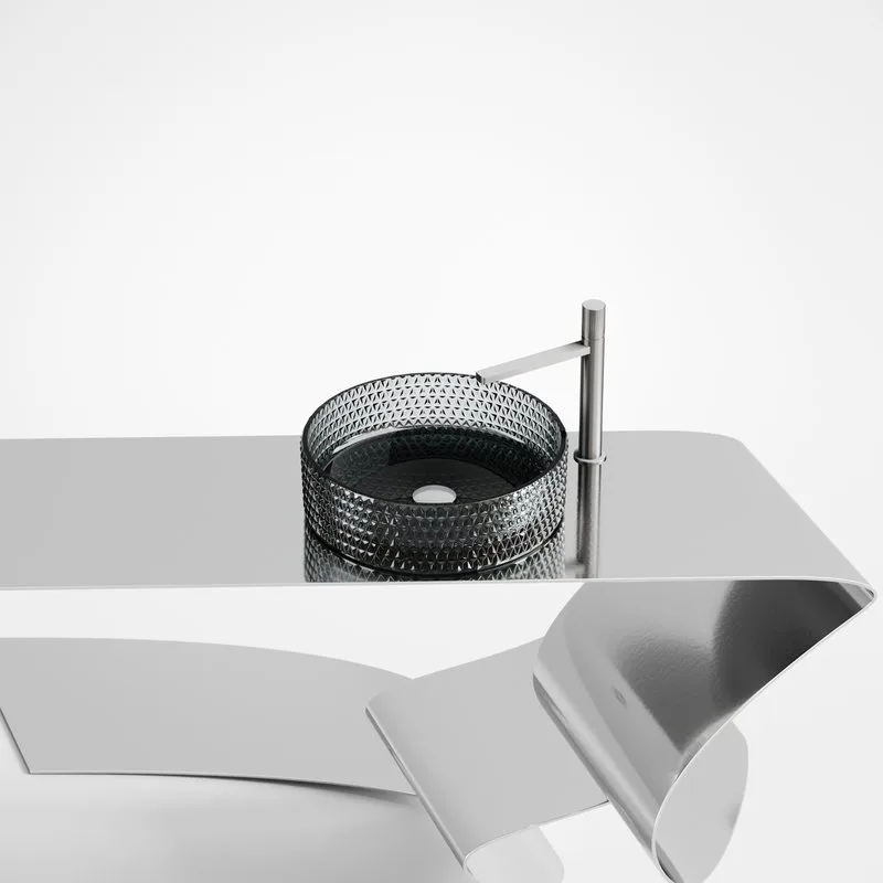 Раковина Ceramicanova Cristal CN6060 черная Sancos — официальный сайт