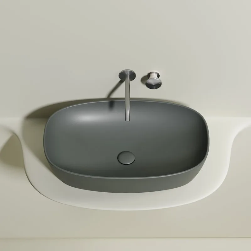 Раковина Ceramicanova Element CN6049MH антрацит матовая Sancos — официальный сайт