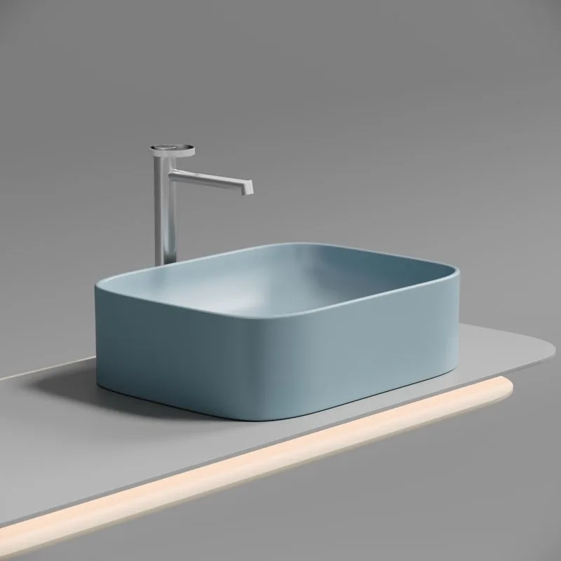 Раковина Ceramicanova Element CN6052ML голубая матовая Sancos — официальный сайт