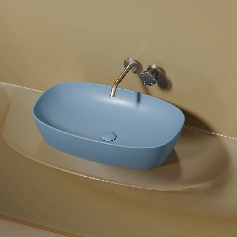 Раковина Ceramicanova Element CN6049ML голубая матовая Sancos — официальный сайт