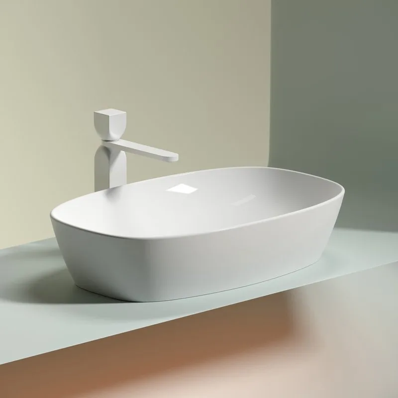 Раковина Ceramicanova Element CN6049 белая глянцевая Sancos — официальный сайт